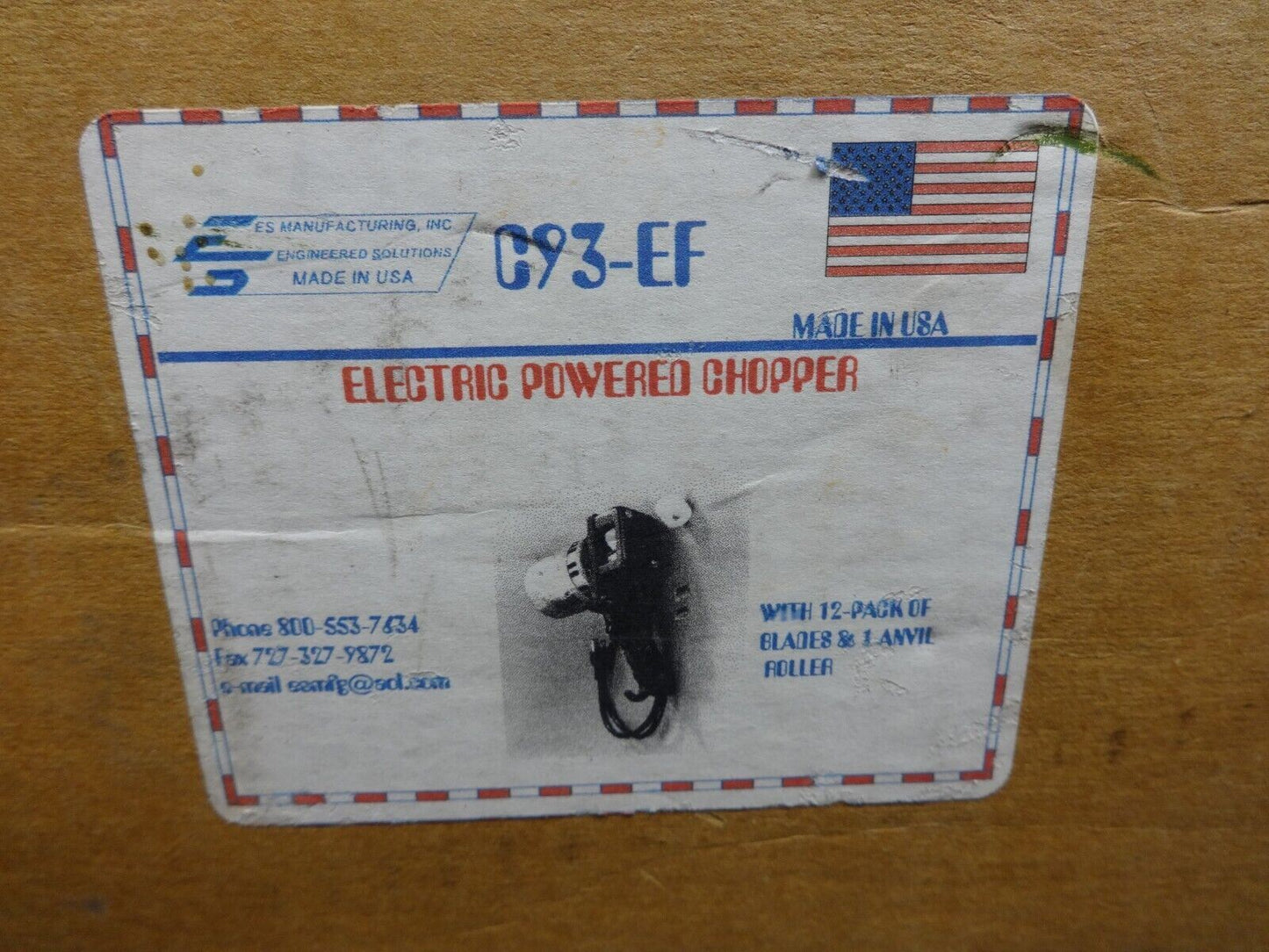 Fiberglass Chopper Gun - Engineered Solutions C93-EF w/ New Blades & Wheel
