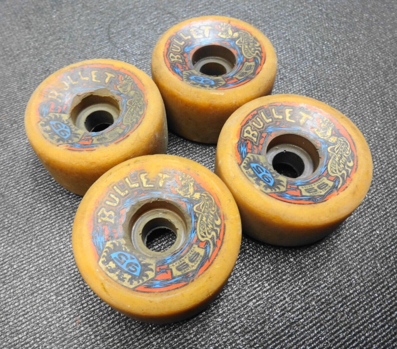 Santa Cruz Bullet 63 mm 95a Skateboard Speed Wheels Vintage