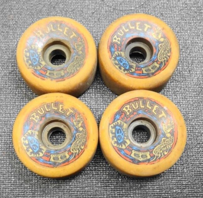 Santa Cruz Bullet 63 mm 95a Skateboard Speed Wheels Vintage
