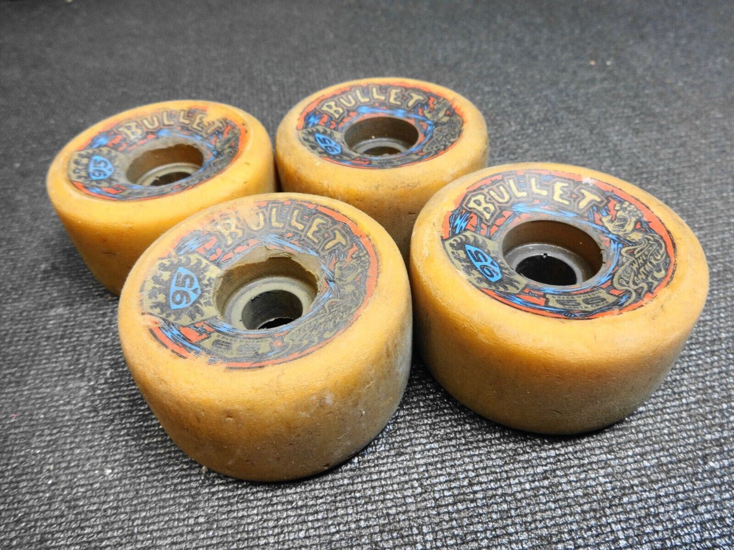 Santa Cruz Bullet 63 mm 95a Skateboard Speed Wheels Vintage