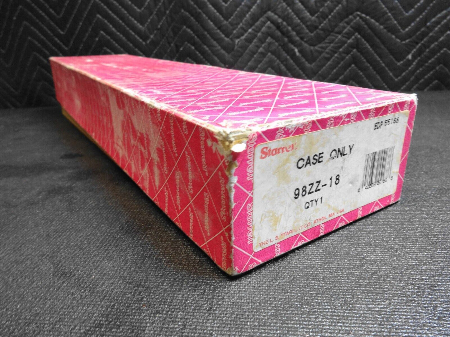 Vintage Starrett 98-18 Machinist Level with Cross Level in Wood Case w/ Box