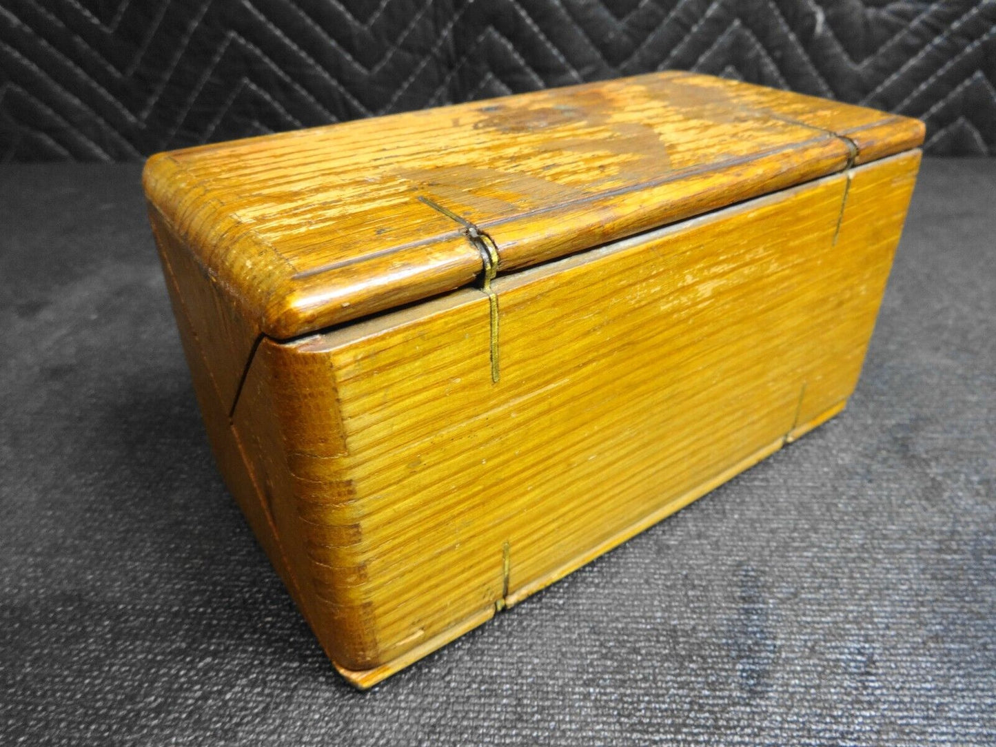 Antique Oak Singer Puzzle Box 1889 With Attachments Sewing Machine Parts