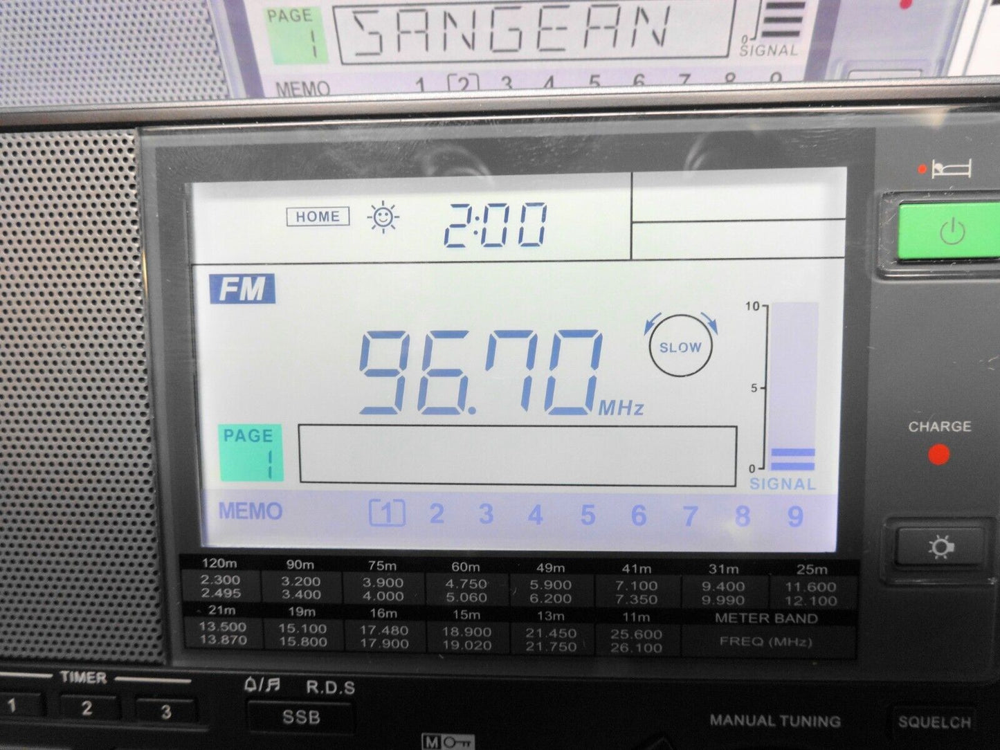 Sangean ATS-909X AM/FM/LW/SW World Band Receiver