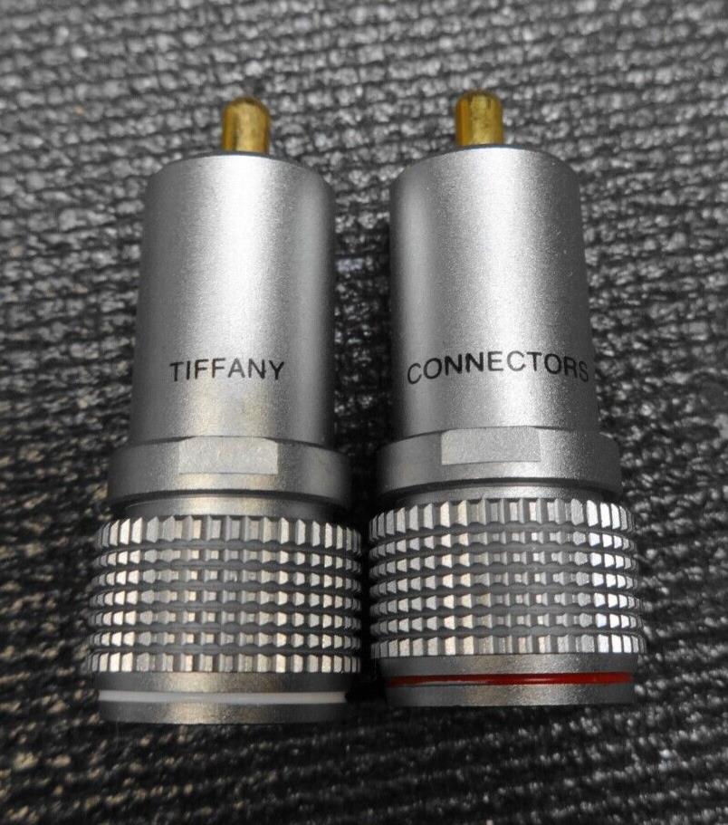 2pcs (1Pair) - TIFFANY RCA Male Plug / Connector