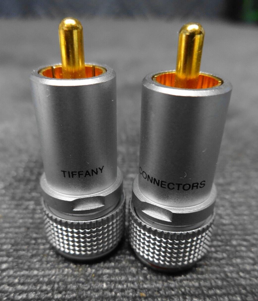 2pcs (1Pair) - TIFFANY RCA Male Plug / Connector