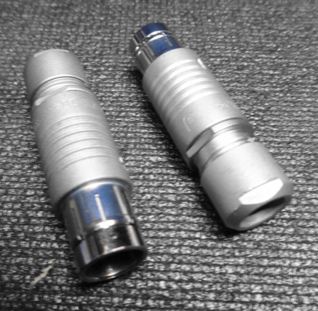 Fischer 104 C3 3-pole Male Round Cable Connector - Pair (2 Pcs)