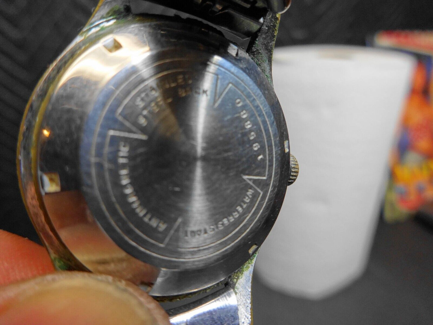 Vintage Semag Swiss Mens Manual Wind Watch All Stainless Steel - For Restoration