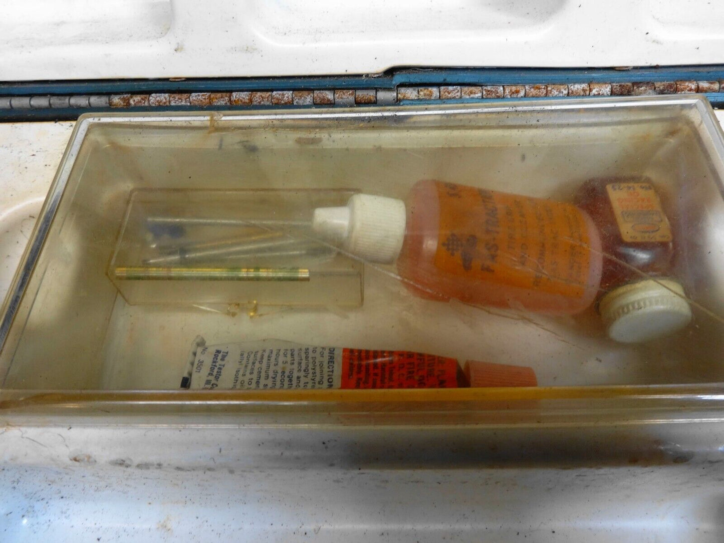 Vintage GTX Slot Car Race Car Carrier Case Hard Shell Space for Parts Bodies