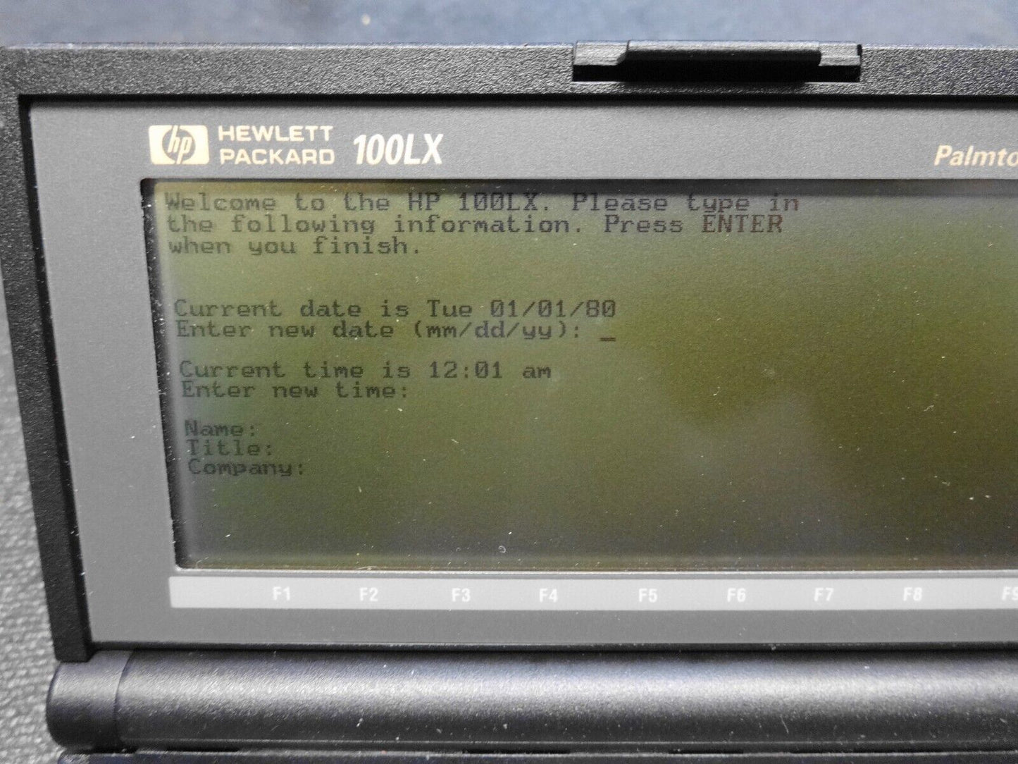 HP Hewlett Packard 100LX Palmtop PC 2MB - Working Condition