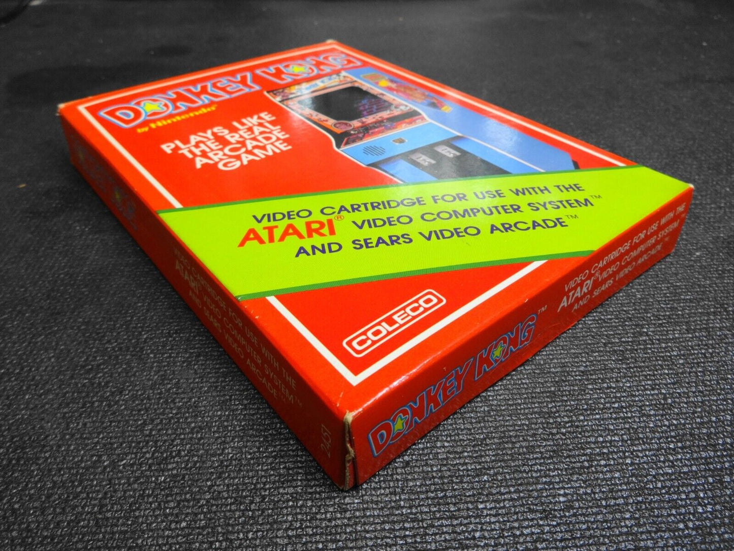 Donkey Kong (Atari Video Computer, 1981) w/ box, manual & warranty card - 2451