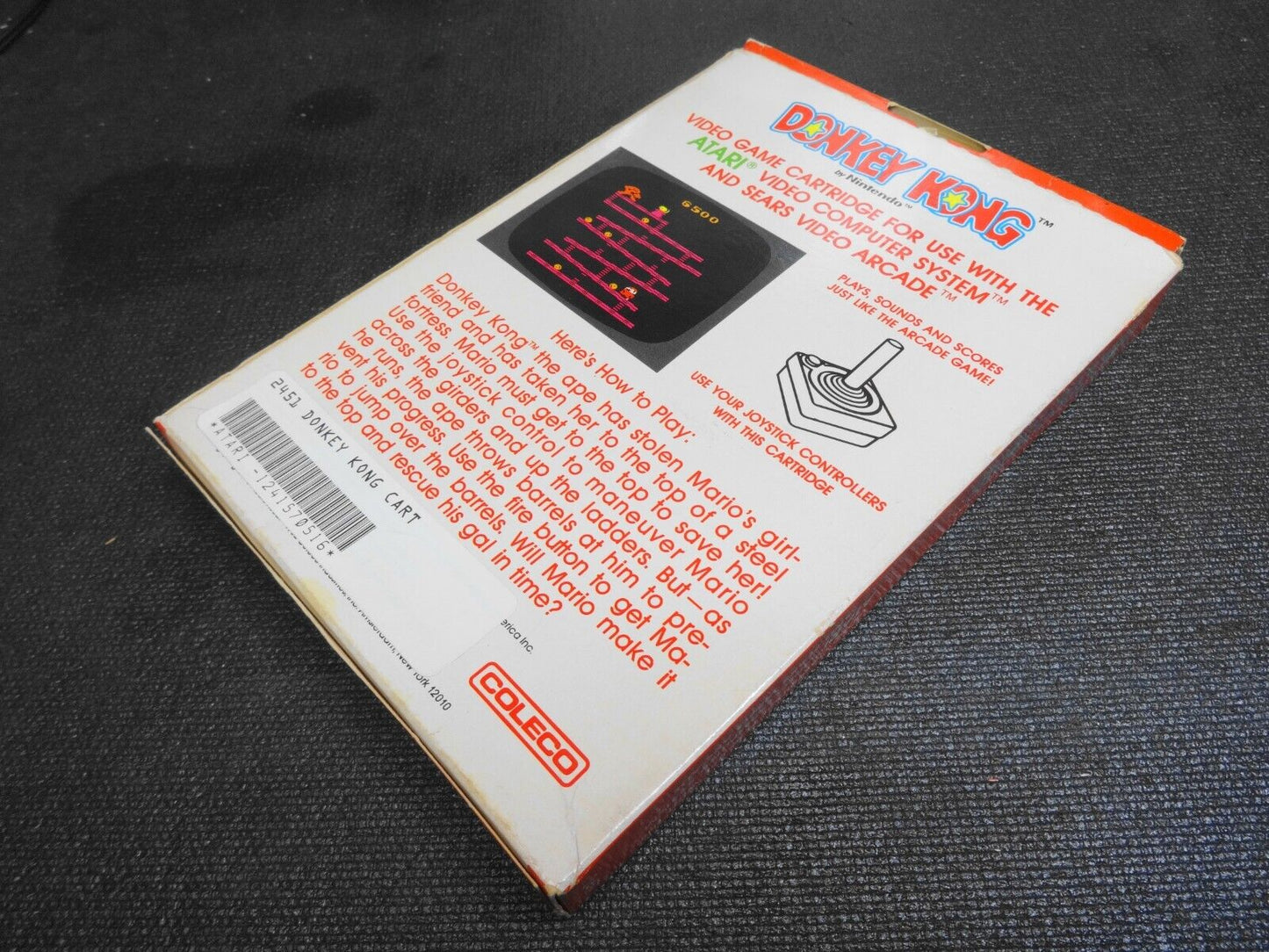 Donkey Kong (Atari Video Computer, 1981) w/ box, manual & warranty card - 2451