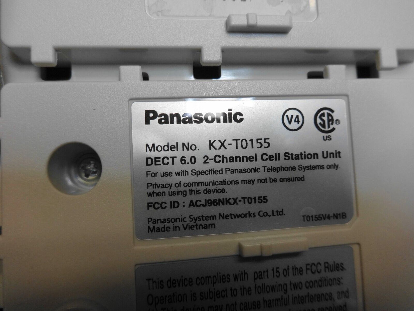 Panasonic KX-T0155 2 Channel DECT 6.0 Cell Station