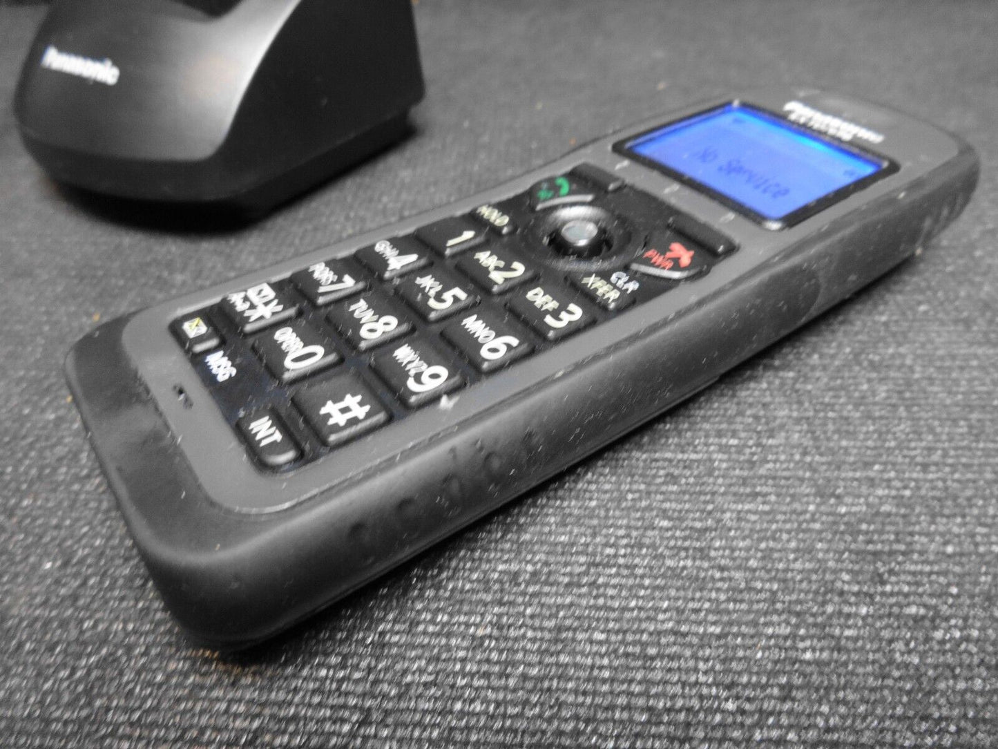 Panasonic KX-TD7696 DECT 6.0 Wireless Cordless Phone With Cradle & Power Supply
