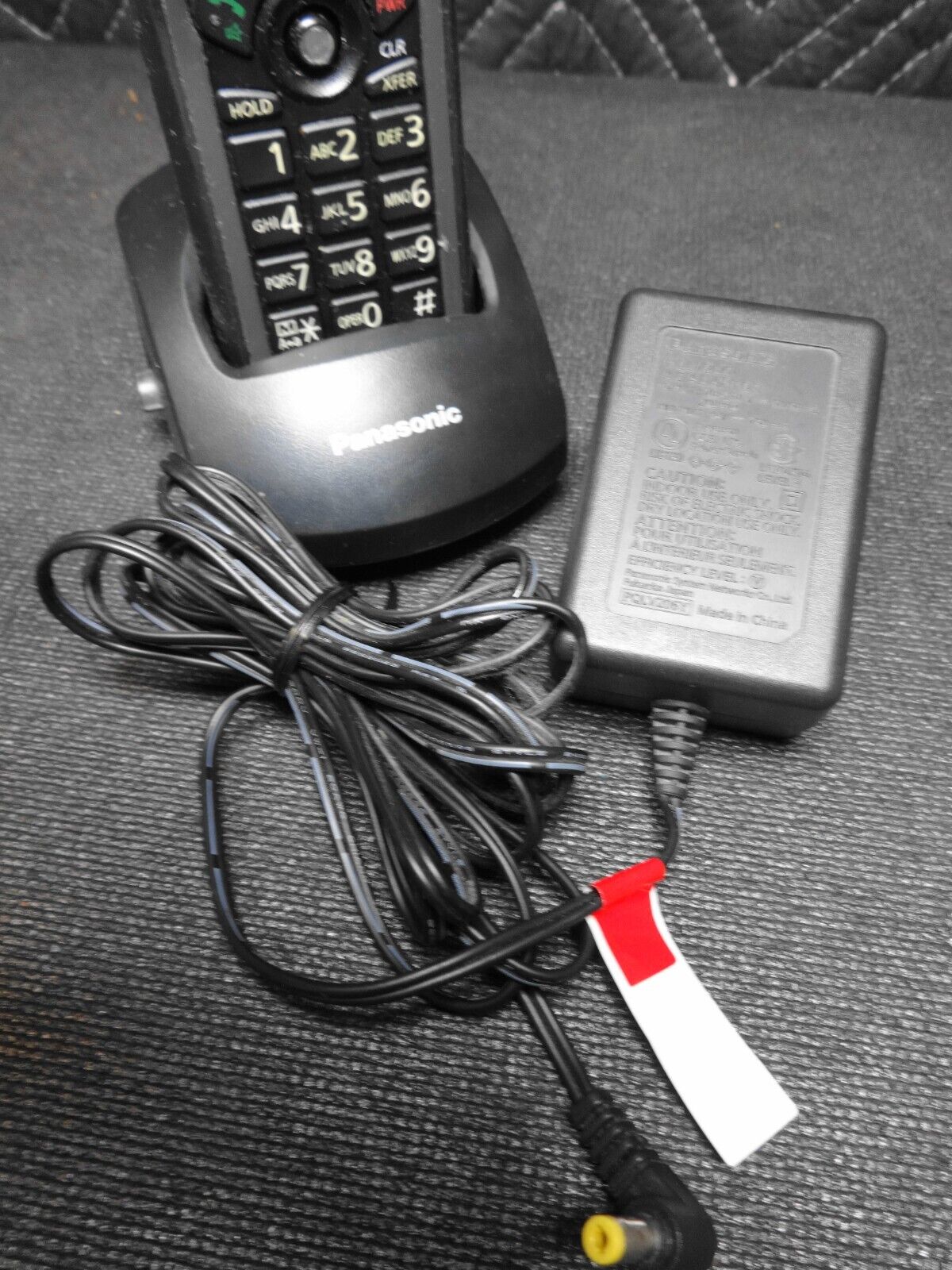 Panasonic KX-TD7696 DECT 6.0 Wireless Cordless Phone With Cradle & Power Supply