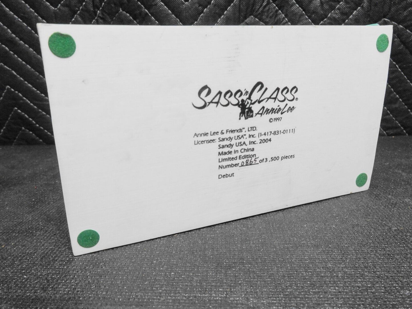 "DEBUT" by ANNIE LEE SASS N' CLASS FIGURINE - 865 of 3,500 Limited Edition