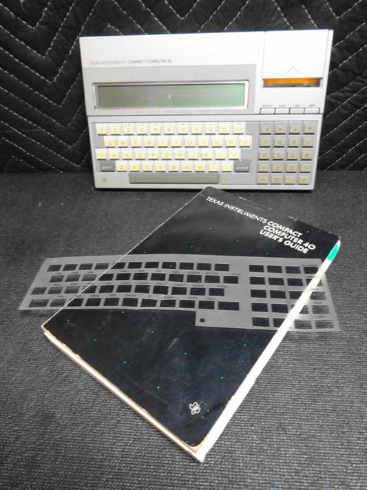 Texas Instruments TI COMPACT COMPUTER 40 w/ Original Manual - CC-40 CC40 WORKING