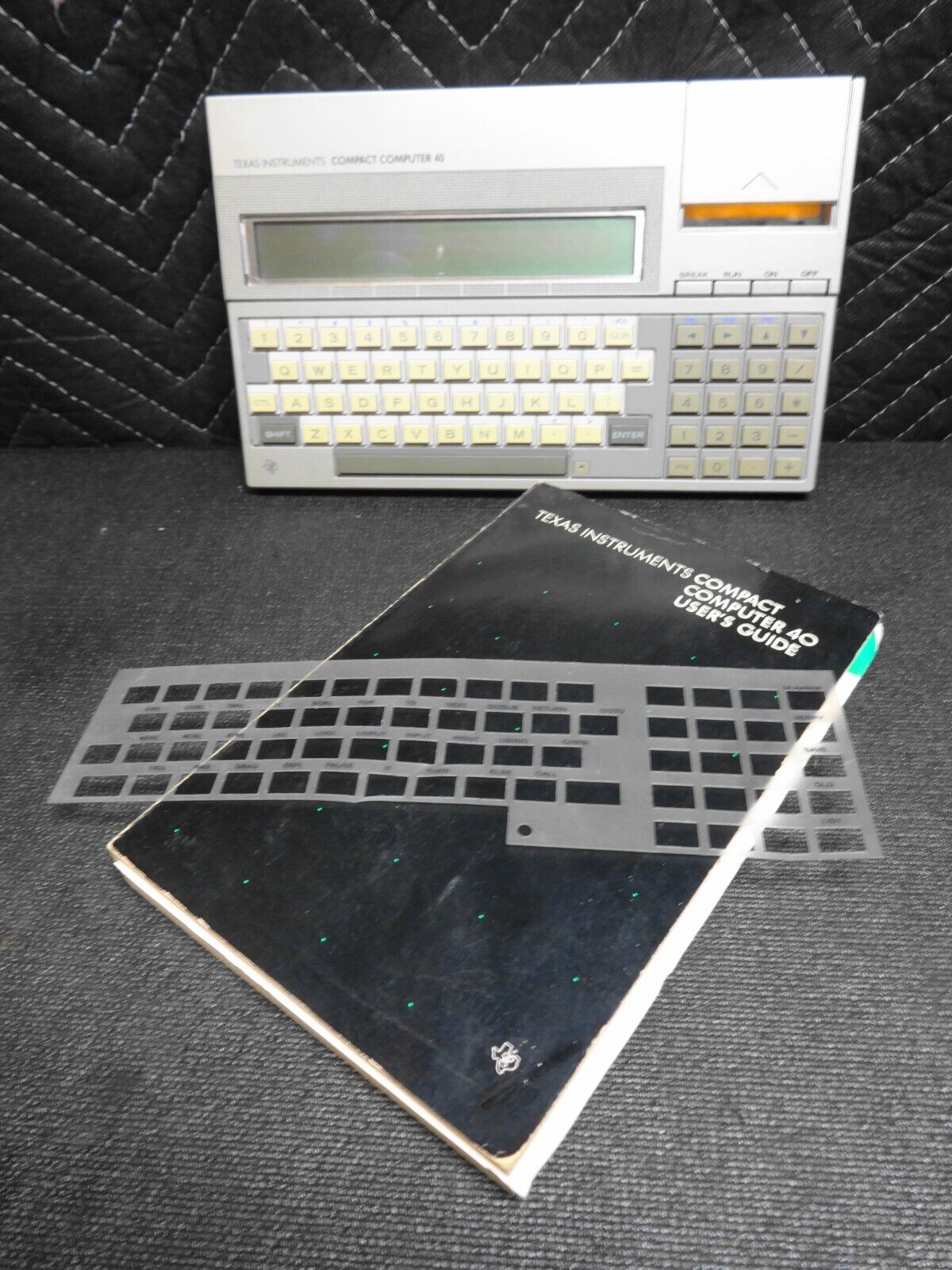 Texas Instruments TI COMPACT COMPUTER 40 w/ Original Manual - CC-40 CC40 WORKING
