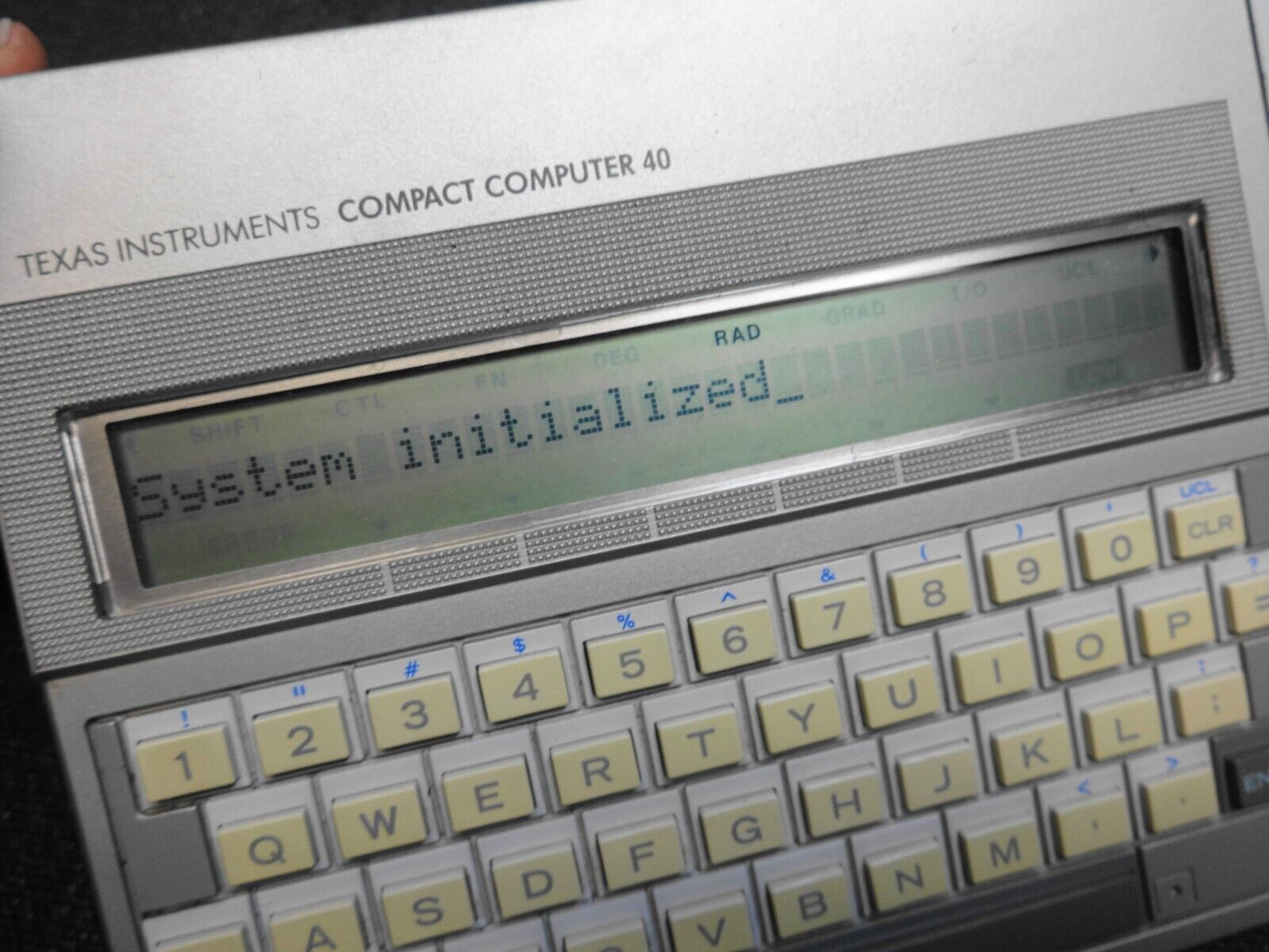 Texas Instruments TI COMPACT COMPUTER 40 w/ Original Manual - CC-40 CC40 WORKING