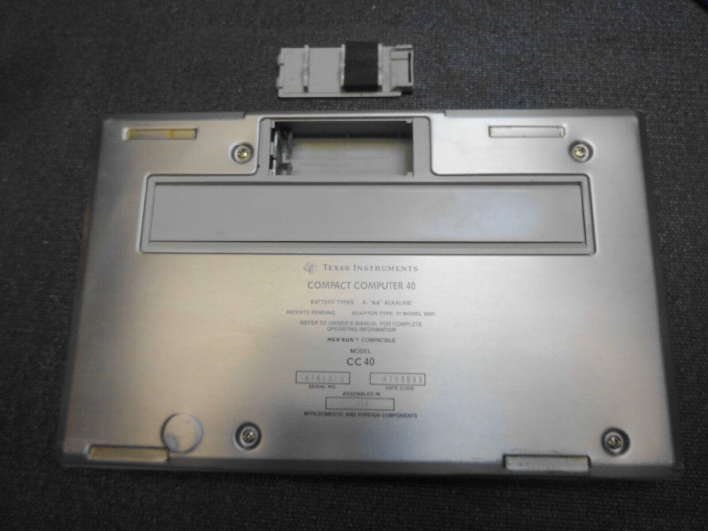 Texas Instruments TI COMPACT COMPUTER 40 w/ Original Manual - CC-40 CC40 WORKING