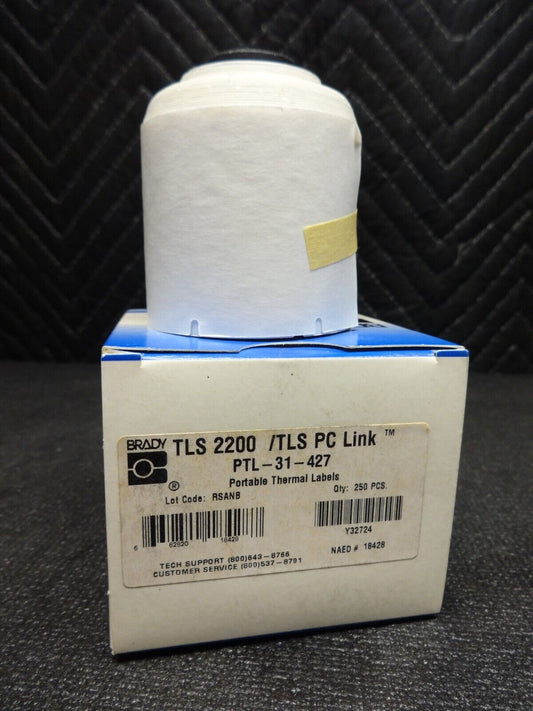 *NEW* Brady TLS2200 Series R4310 Printer Labels, PTL-31-427 Qty 250/Roll