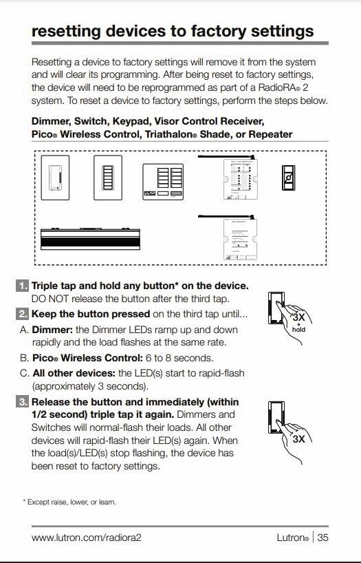 Lutron RR-MAIN-REP-WH RadioRA 2 Main Repeater