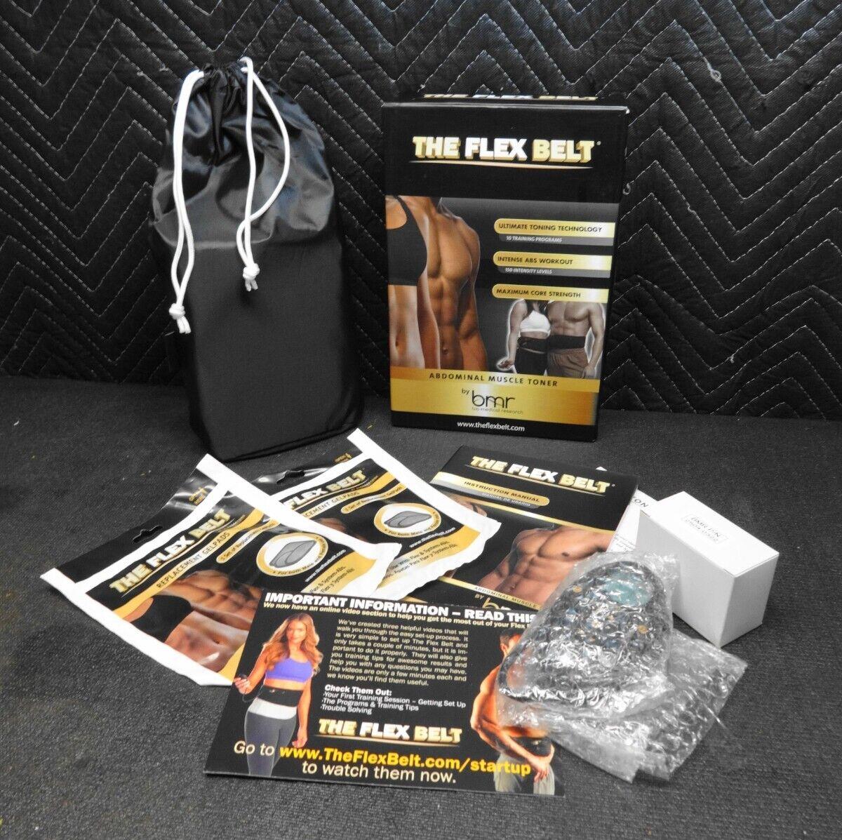 The Flex Belt Electronic Abdomnial Workout Muscle Toner BMR OPEN BOX Never Used