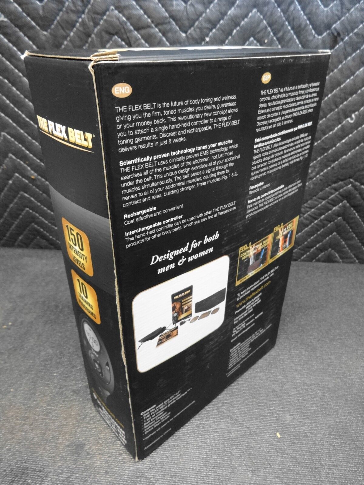 The Flex Belt Electronic Abdomnial Workout Muscle Toner BMR OPEN BOX Never Used