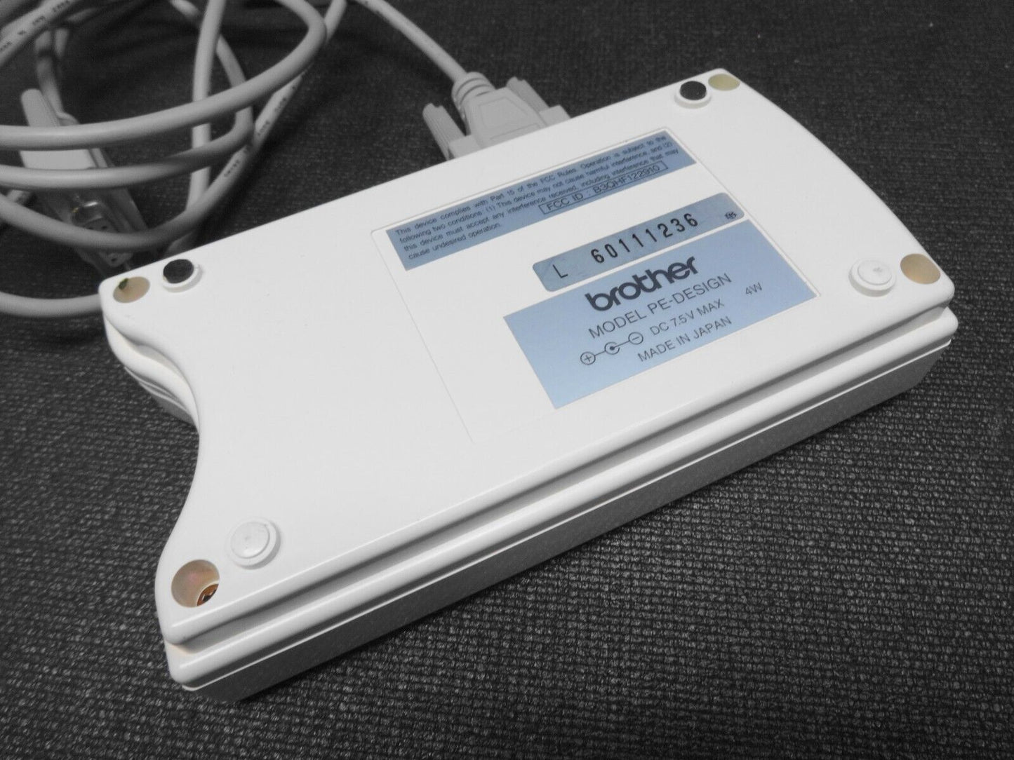 BROTHER PE-DESIGN REWRITEABLE EMBRODERY CARD READER & Serial Cable