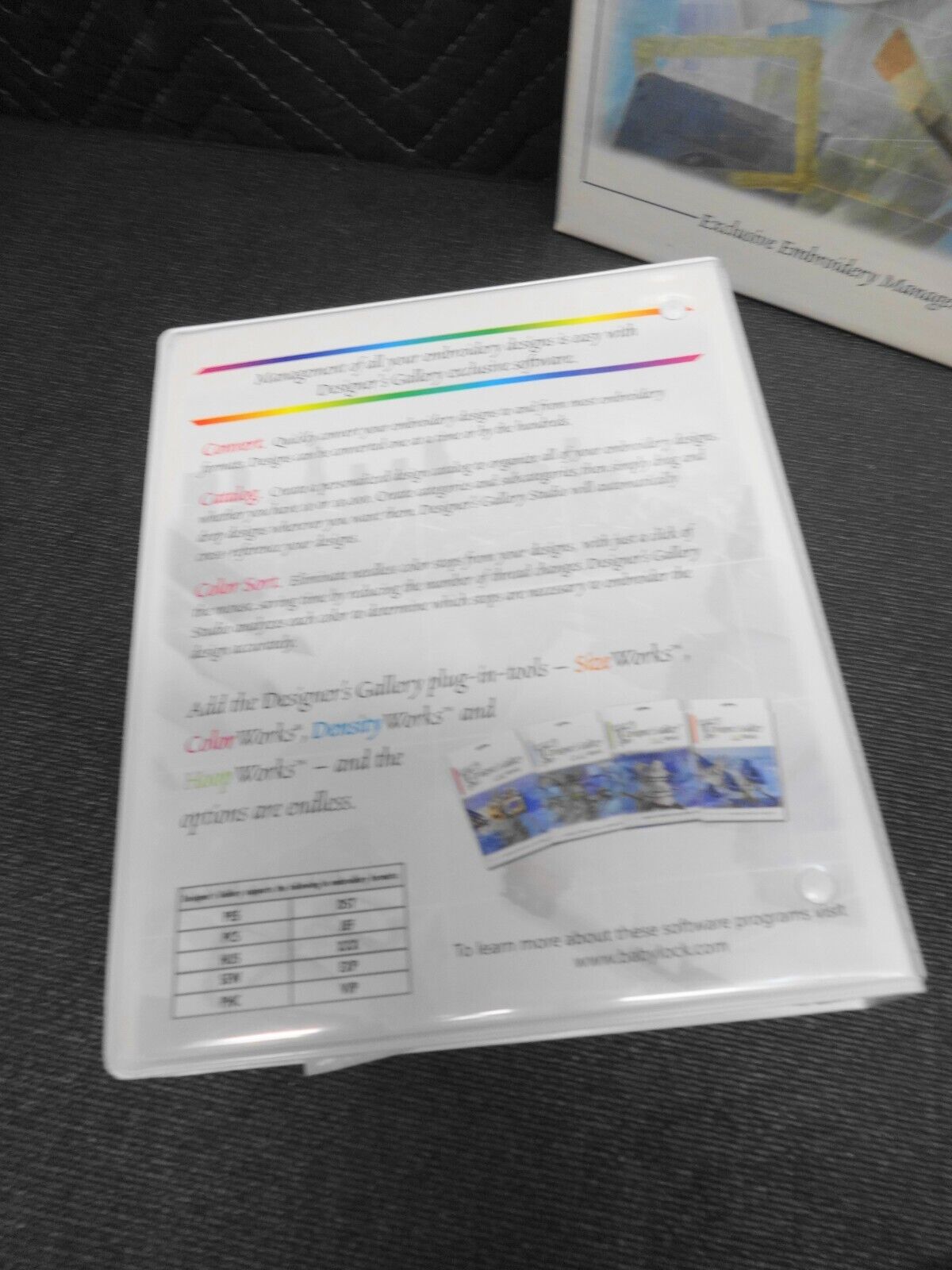 Designer's Gallery Studio Embroidery Management Software