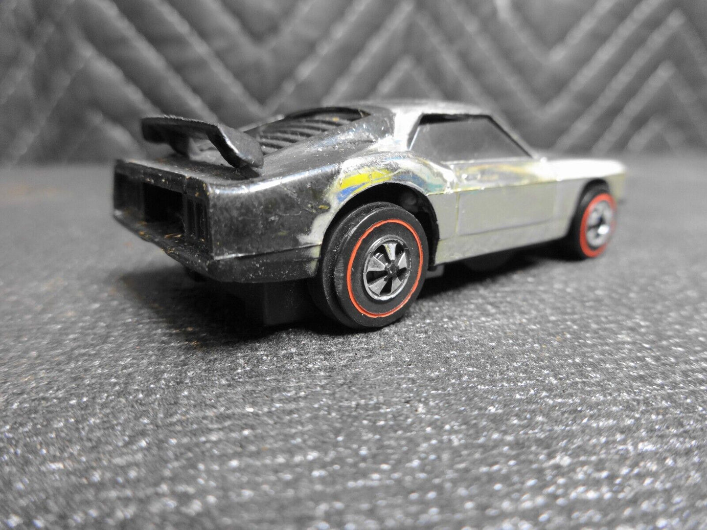 1976 Hot Wheels Redline Sizzlers II Boss Mustang Chrome Car Vintage Diecast
