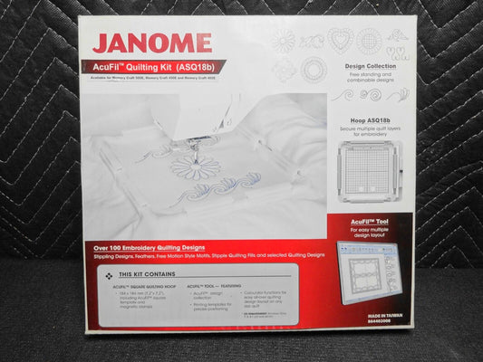 Janome Acufil Quilting Hoop Set AQS18B For MC500E/MC400E 864402008