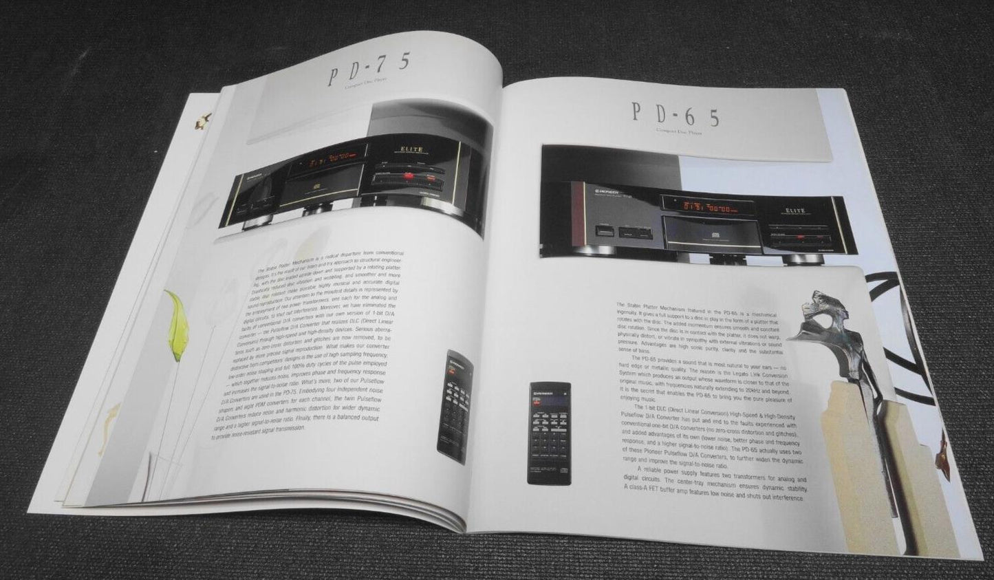 RARE PIONEER ELITE 1992 CATALOG - VSX, LD, CLD, PRO, PD, SP, C, CT, PL, M, F, TZ