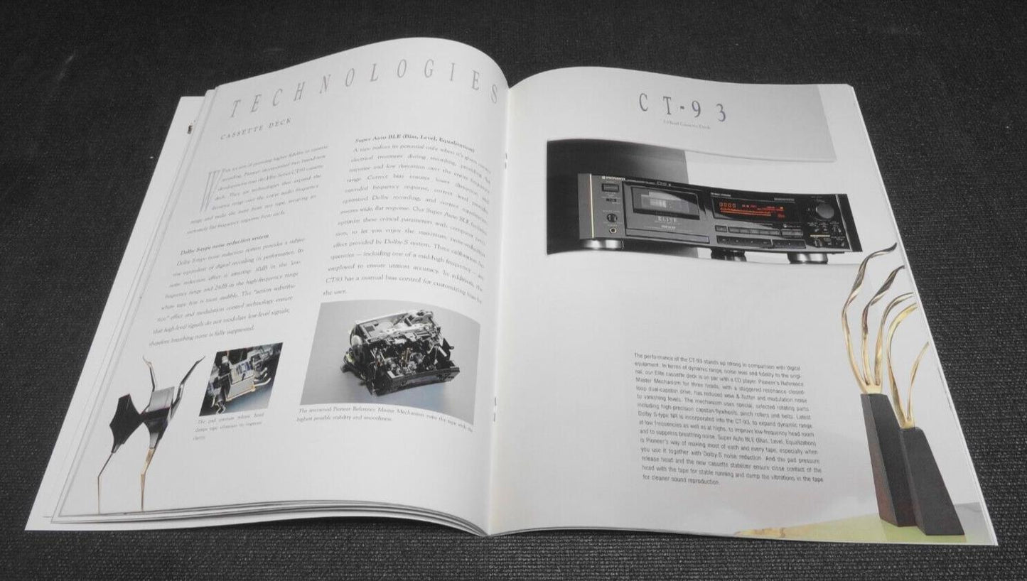 RARE PIONEER ELITE 1992 CATALOG - VSX, LD, CLD, PRO, PD, SP, C, CT, PL, M, F, TZ