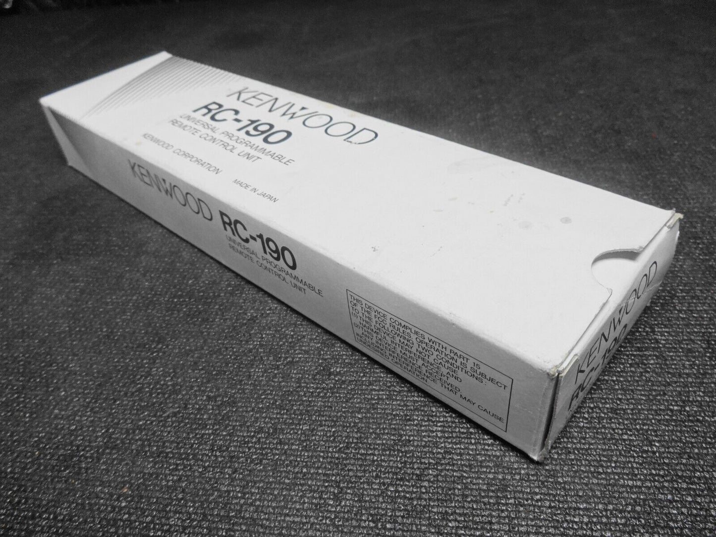 Kenwood Rc-190 Universal Learning Remote Control Kc992 DPR 892 Ka892 Kc922