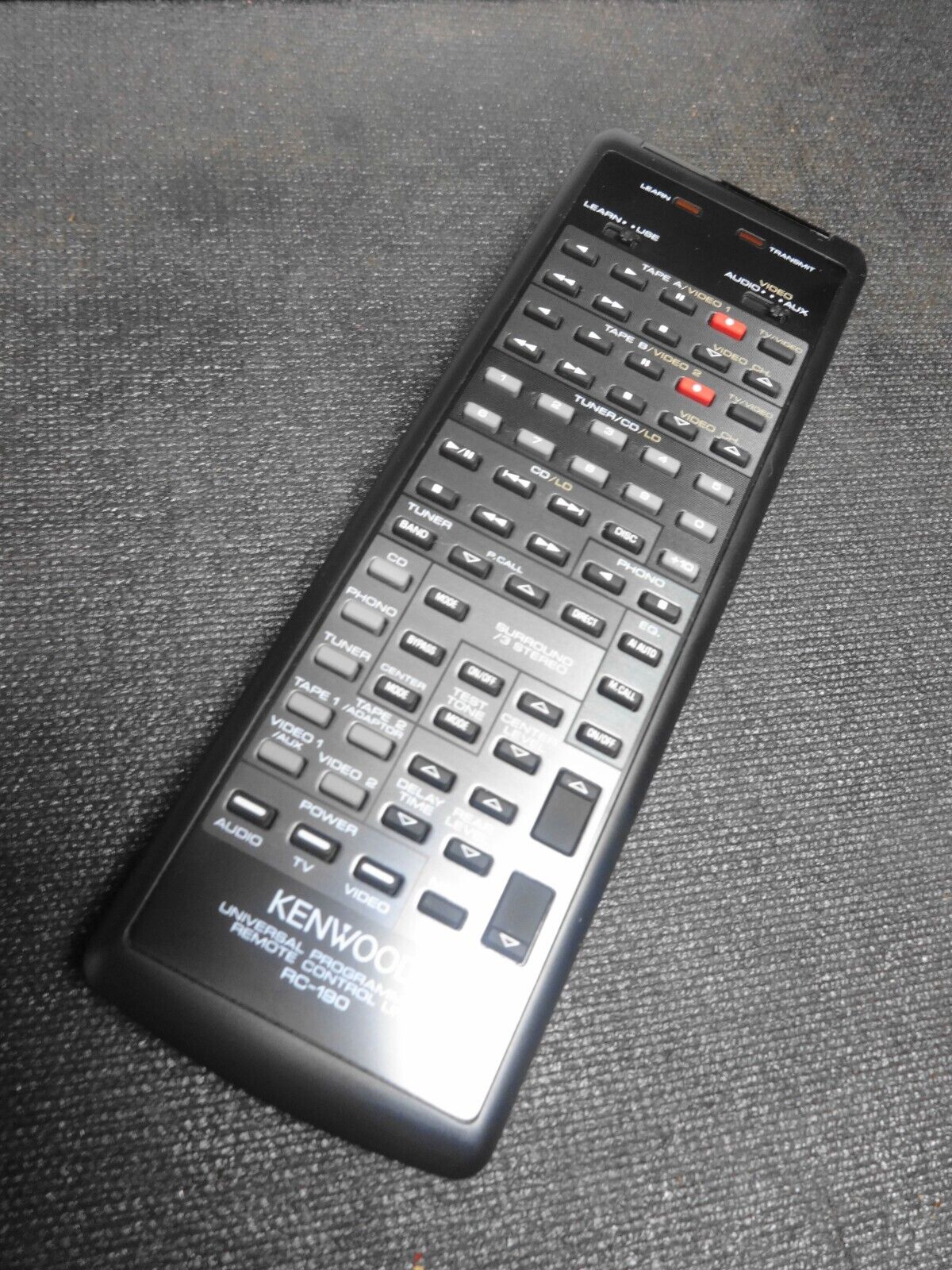 Kenwood Rc-190 Universal Learning Remote Control Kc992 DPR 892 Ka892 Kc922