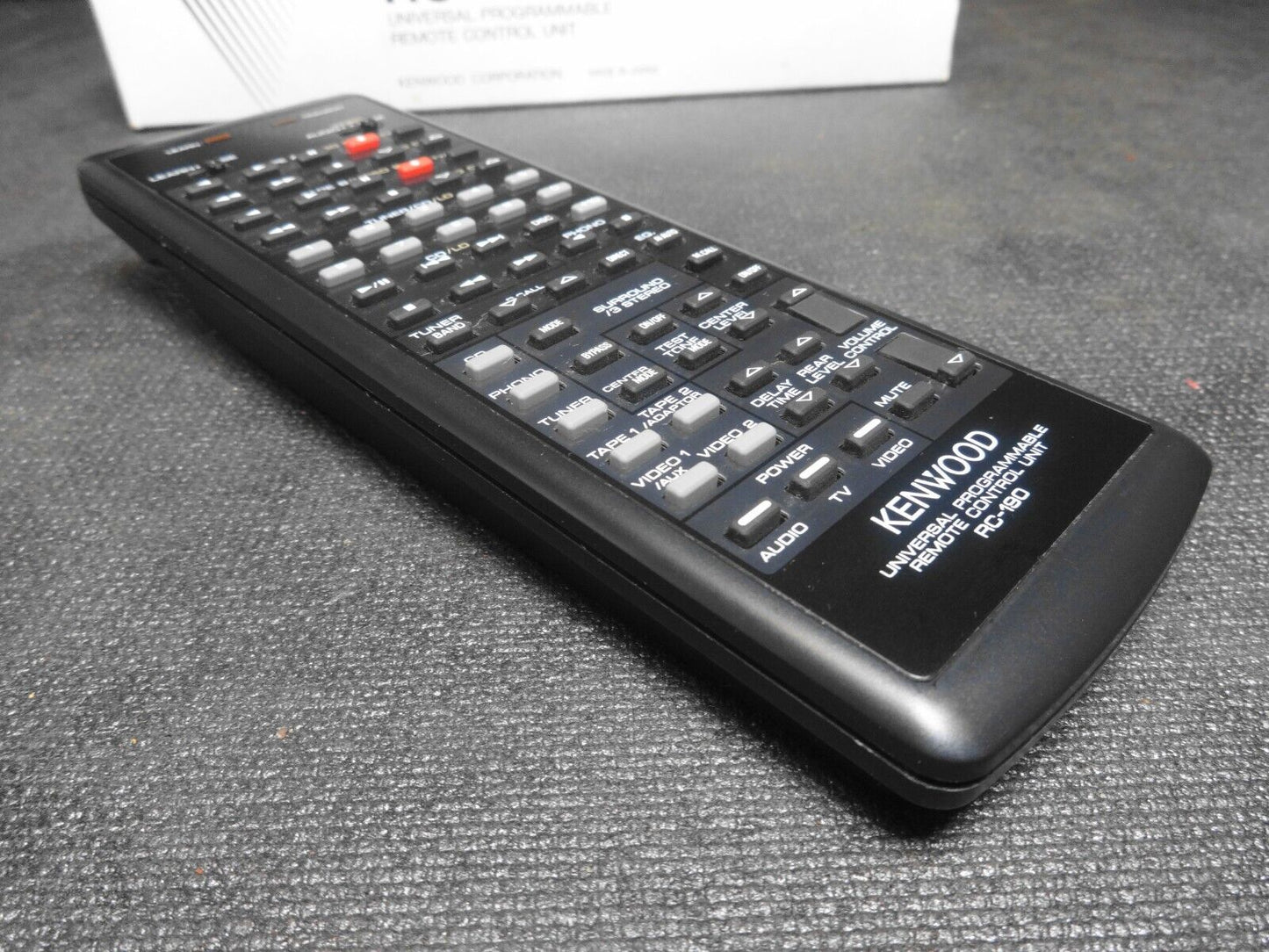 Kenwood Rc-190 Universal Learning Remote Control Kc992 DPR 892 Ka892 Kc922