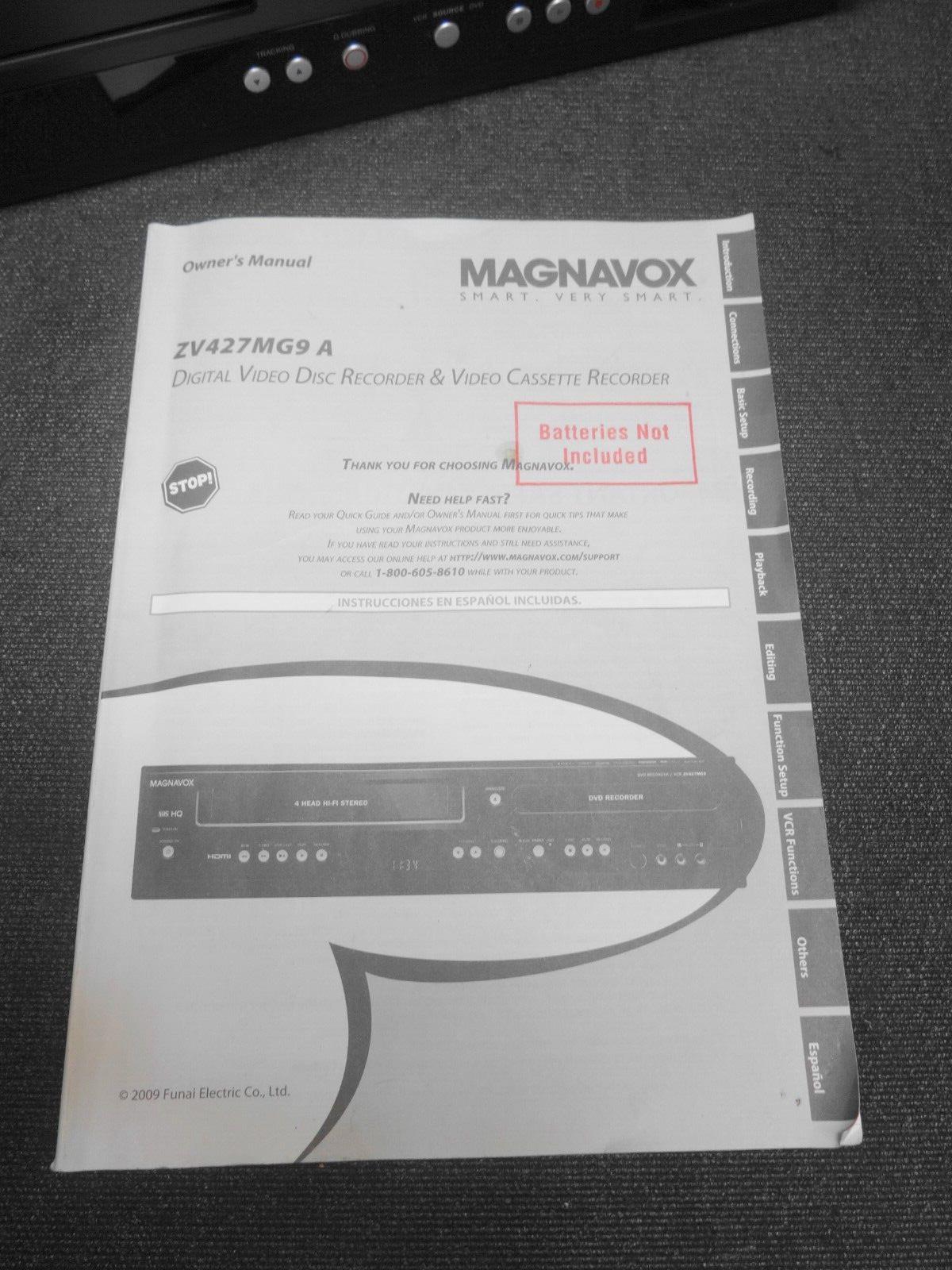 Magnavox ZV427MG9 HDMI DVD Recorder/VCR Combo Dubbing W/ Remote *SERVICED*