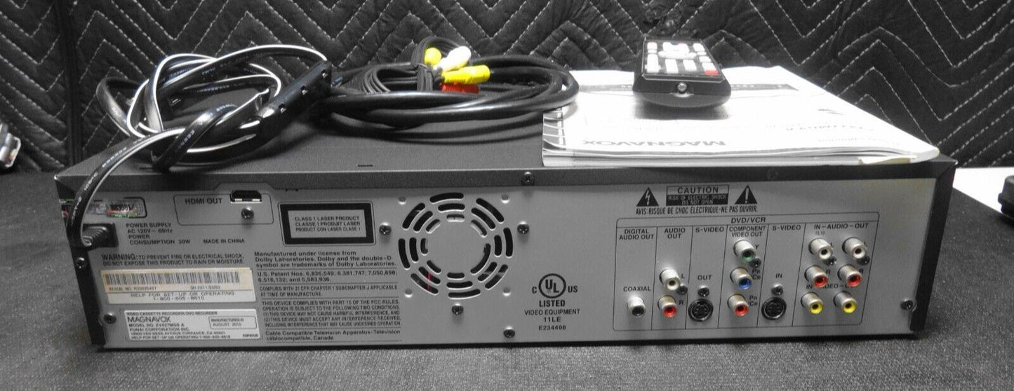 Magnavox ZV427MG9 HDMI DVD Recorder/VCR Combo Dubbing W/ Remote *SERVICED*