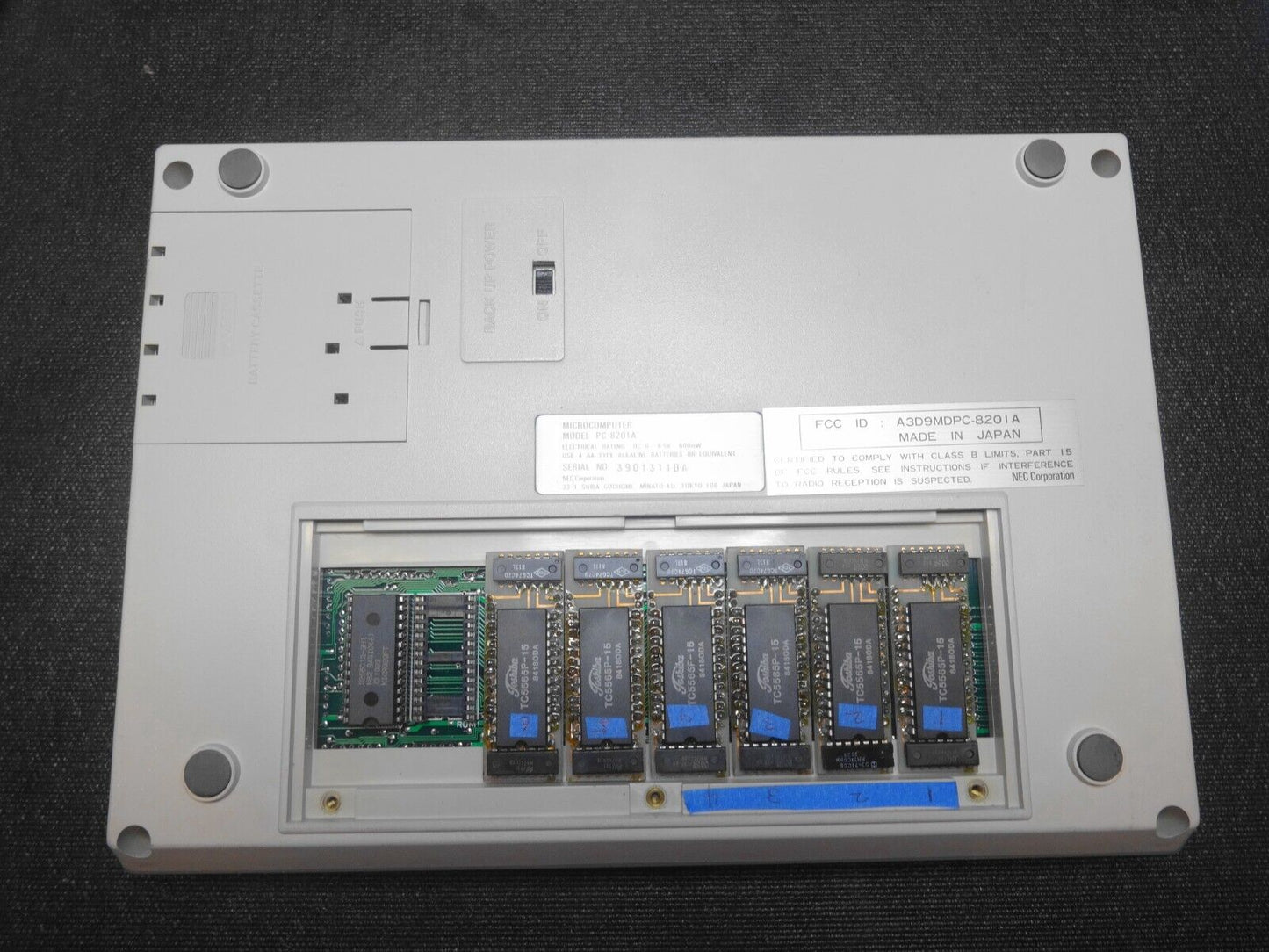 Vintage 1983 NEC PC-8201A Portable Computer w/ Manual, Brochure, Guide & Power