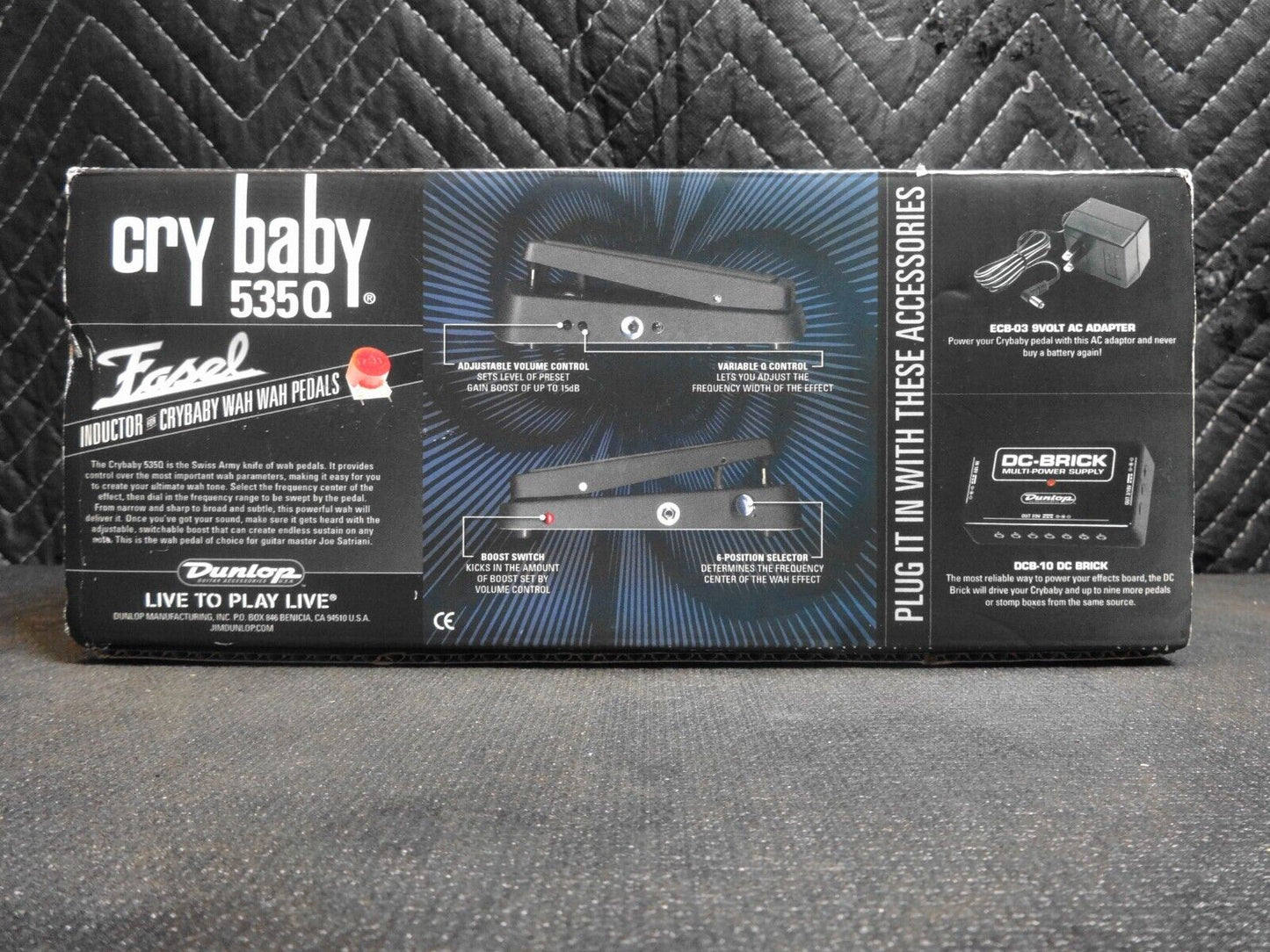 Dunlop GCB535Q Cry Baby Multi-Wah Guitar Effects Pedal 535Q Crybaby