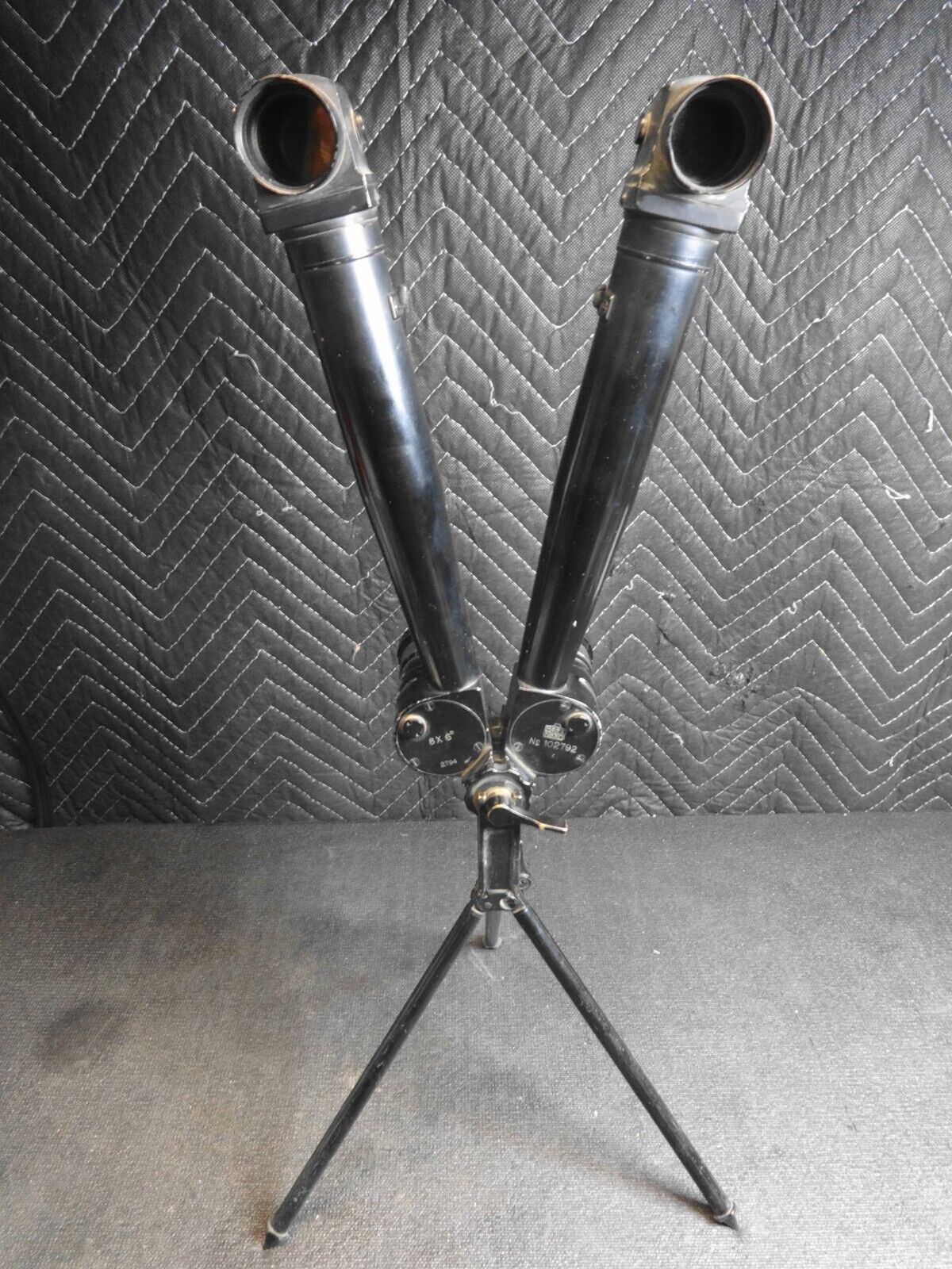 WWII Japanese Artillery NIKKO 8X6 Degree Field TRENCH Binoculars