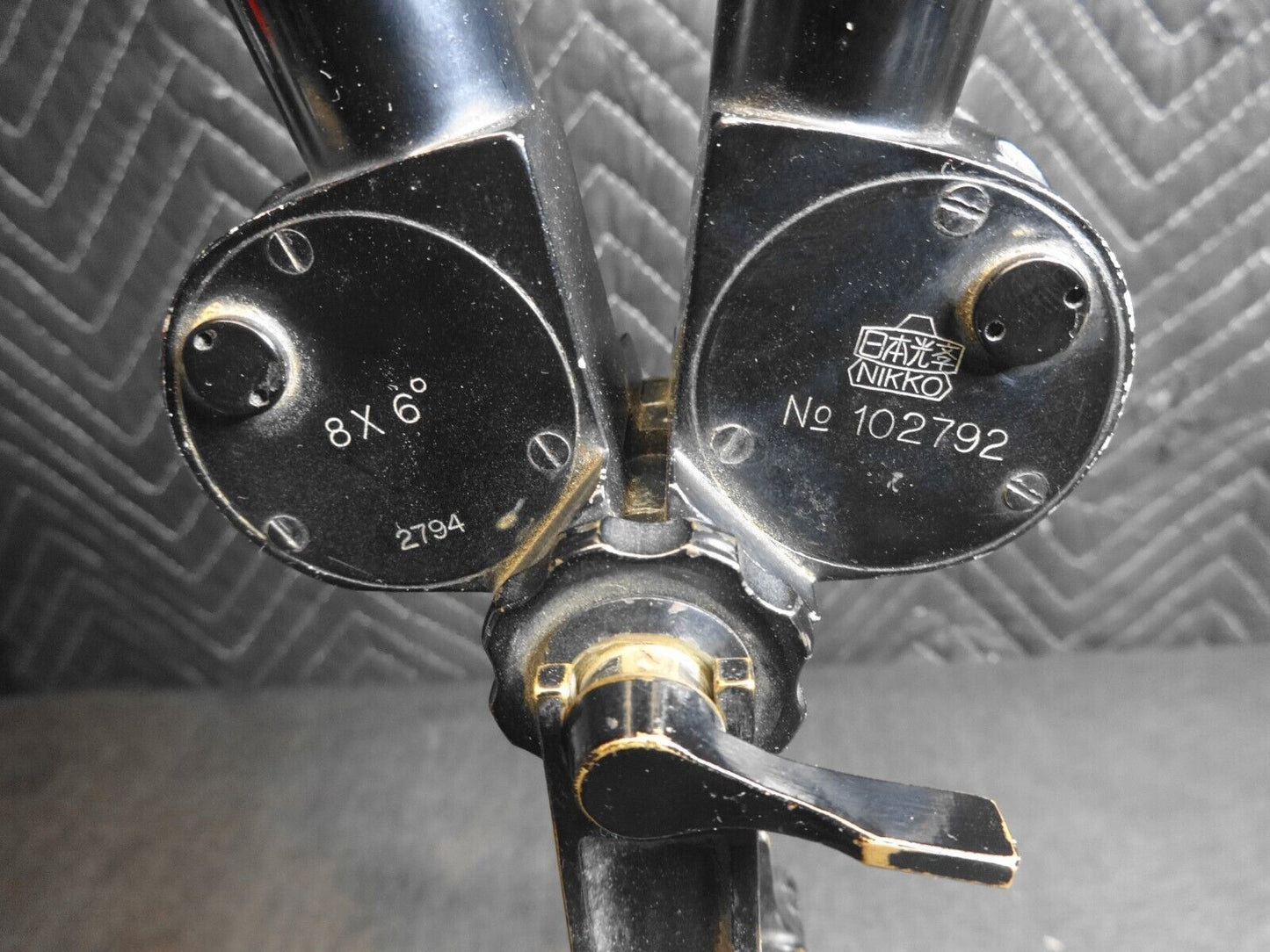 WWII Japanese Artillery NIKKO 8X6 Degree Field TRENCH Binoculars