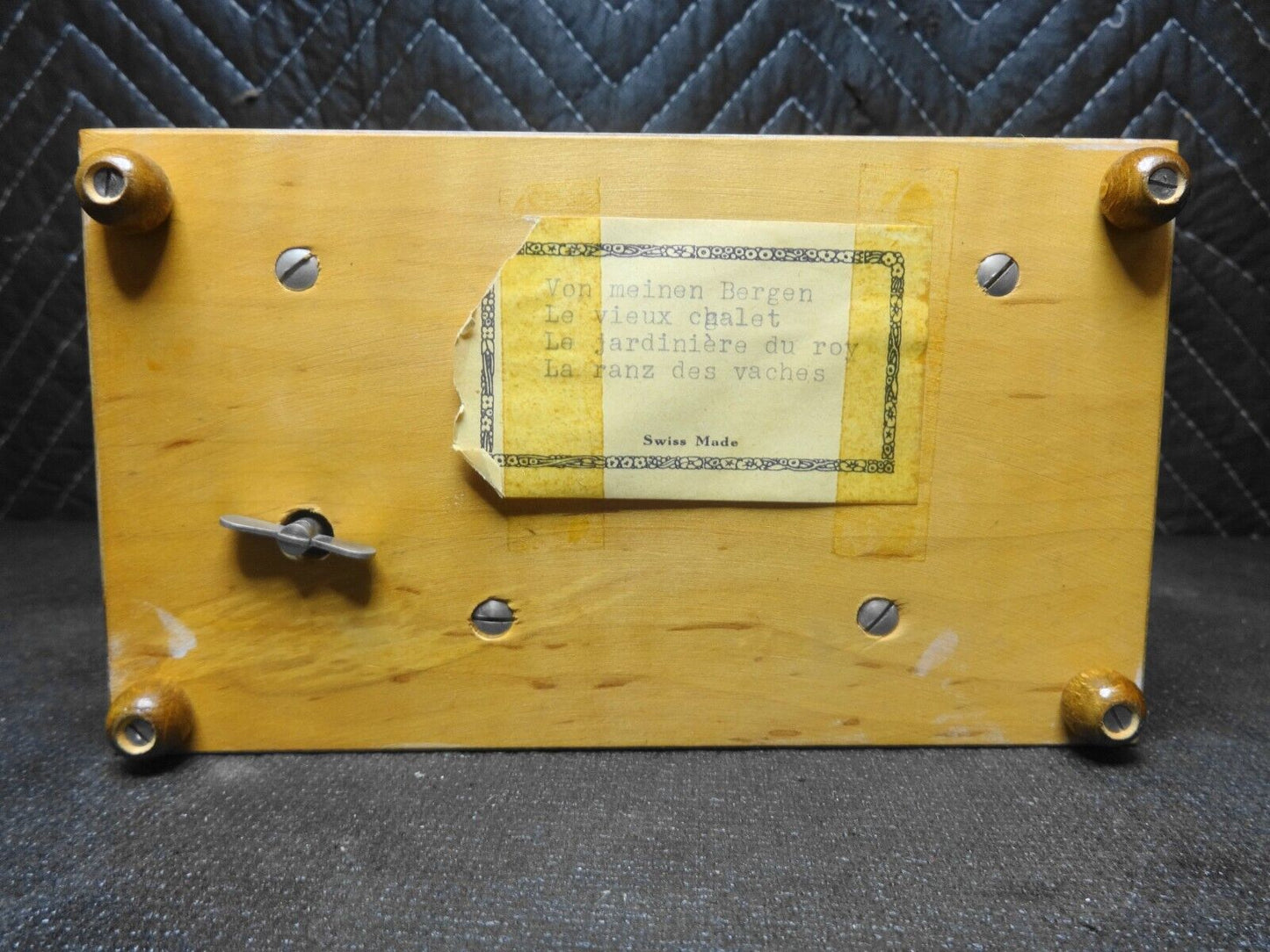 SWISS THORENS PRE REUGE MUSIC BOX - 52 Teeth / 4 Songs