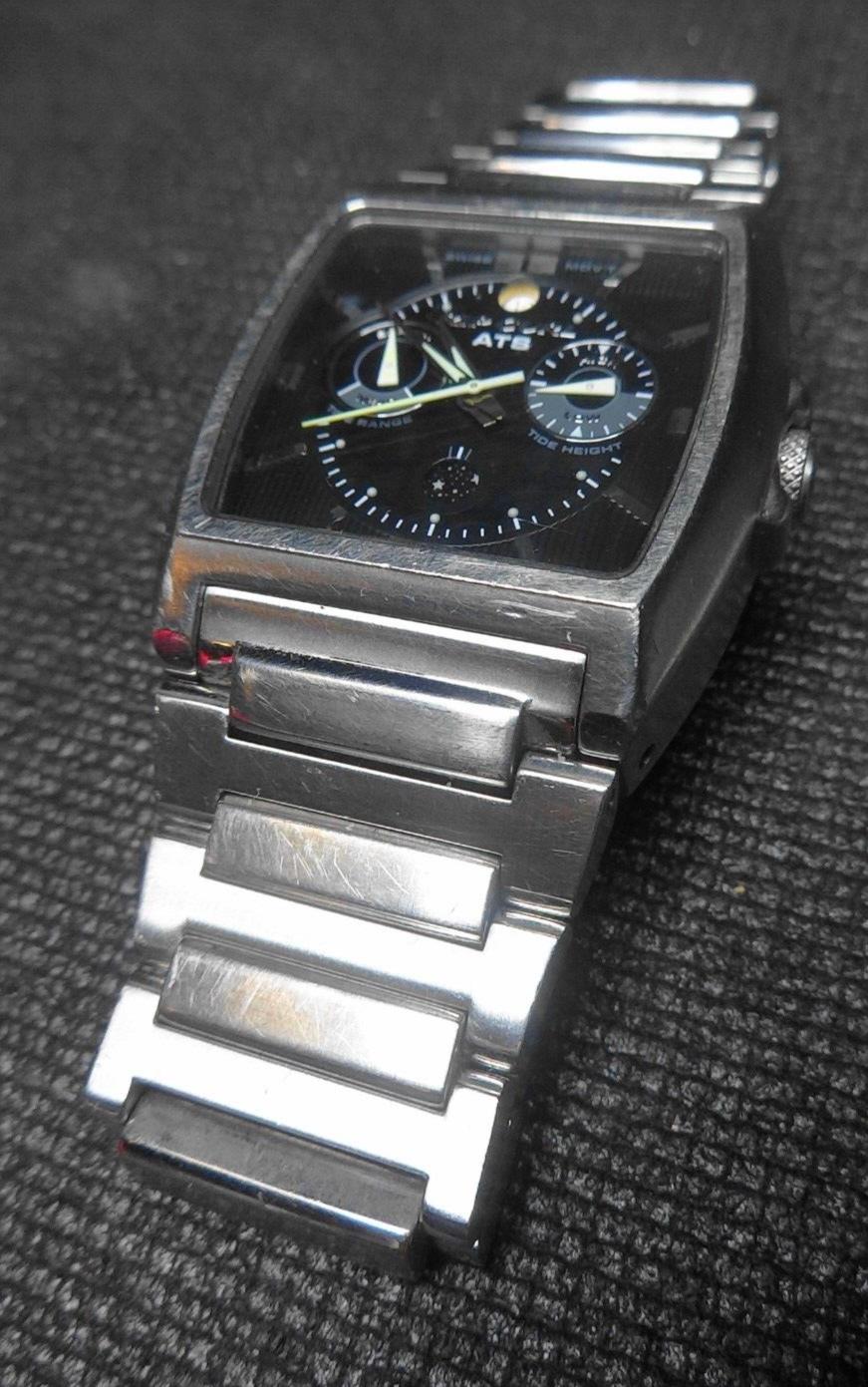 Vintage Mens RIP CURL Core ATS Tidemaster w/Tide & Moon Phase - Swiss Watch