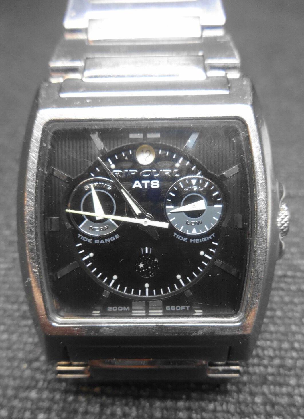 Vintage Mens RIP CURL Core ATS Tidemaster w/Tide & Moon Phase - Swiss Watch