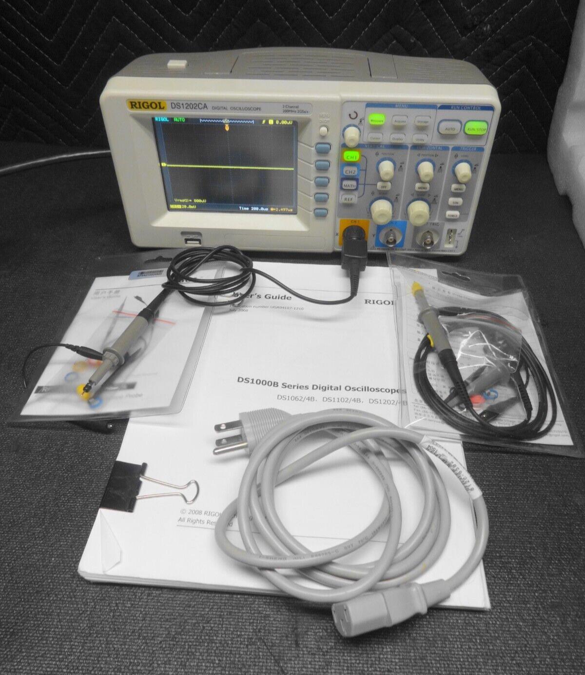 RIGOL DS1202CA 2 Channel 200MHz 2GSa/s Digital Oscilloscope