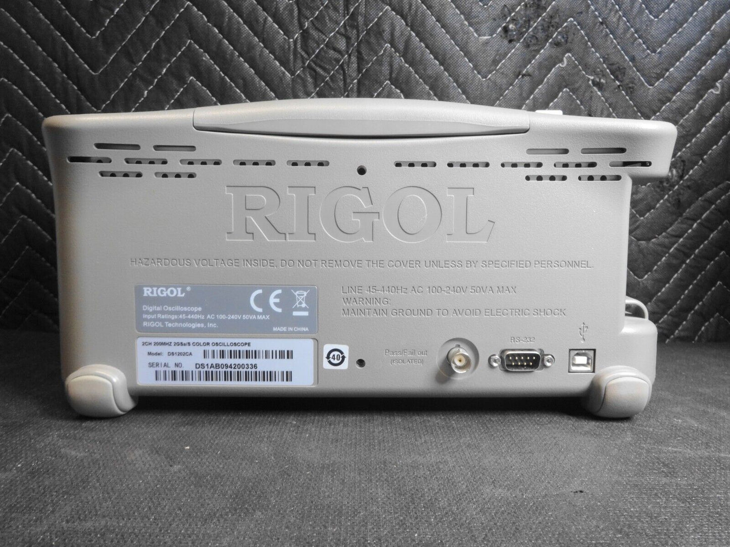 RIGOL DS1202CA 2 Channel 200MHz 2GSa/s Digital Oscilloscope