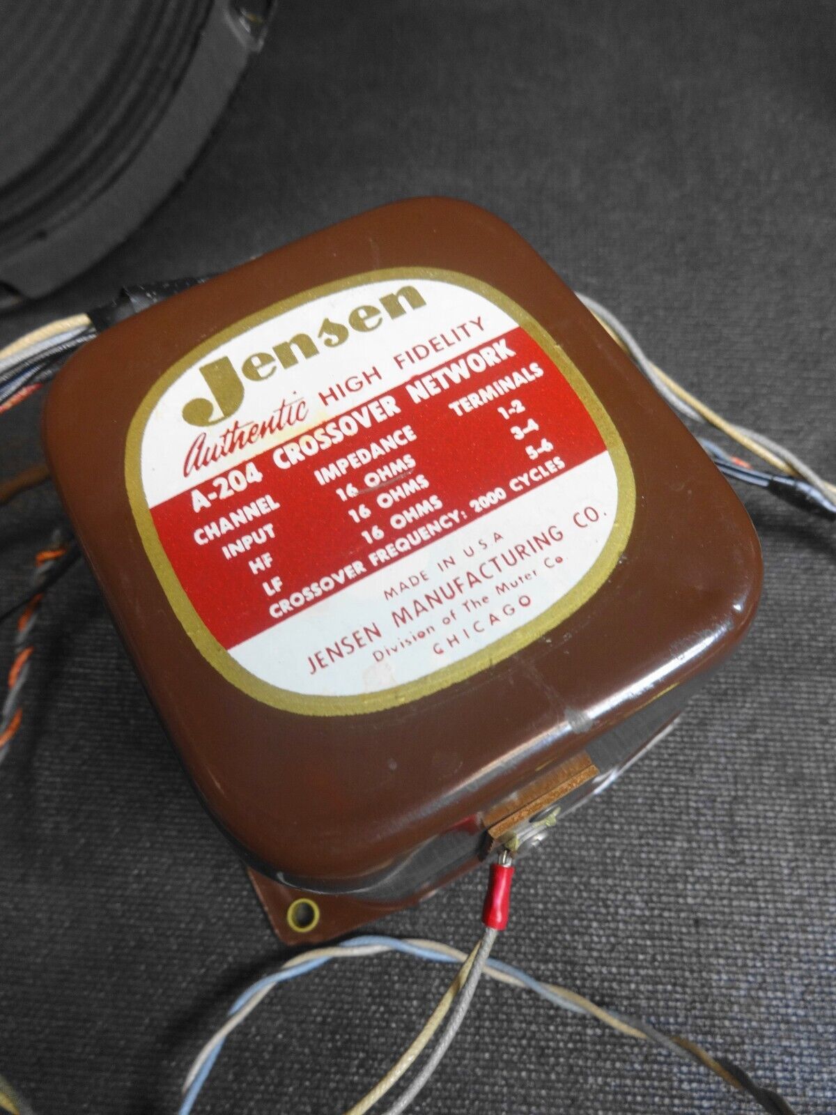 16 ohm Jensen ST-912 12", RP-102 Horn, RP-105 Driver, A-204 Crossover Attenuator
