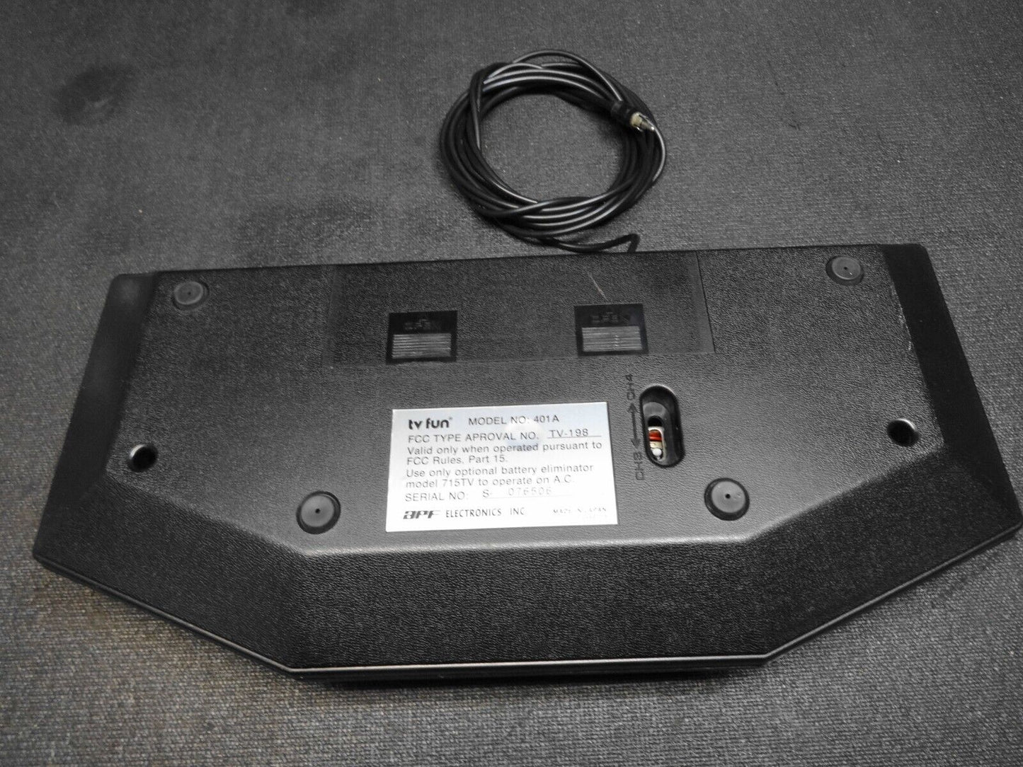 APF Electronics TV Fun 401A Game Console No Power Adapter As Is Untested Pong