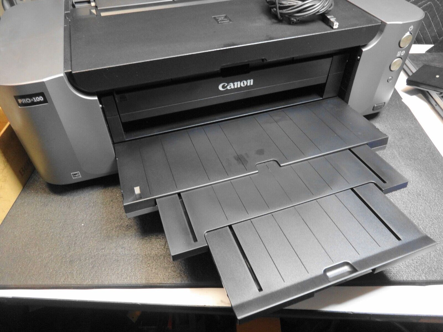 Canon Pixma PRO-100 Digital Photo Color Inkjet Printer Airprint w/ Extra Ink